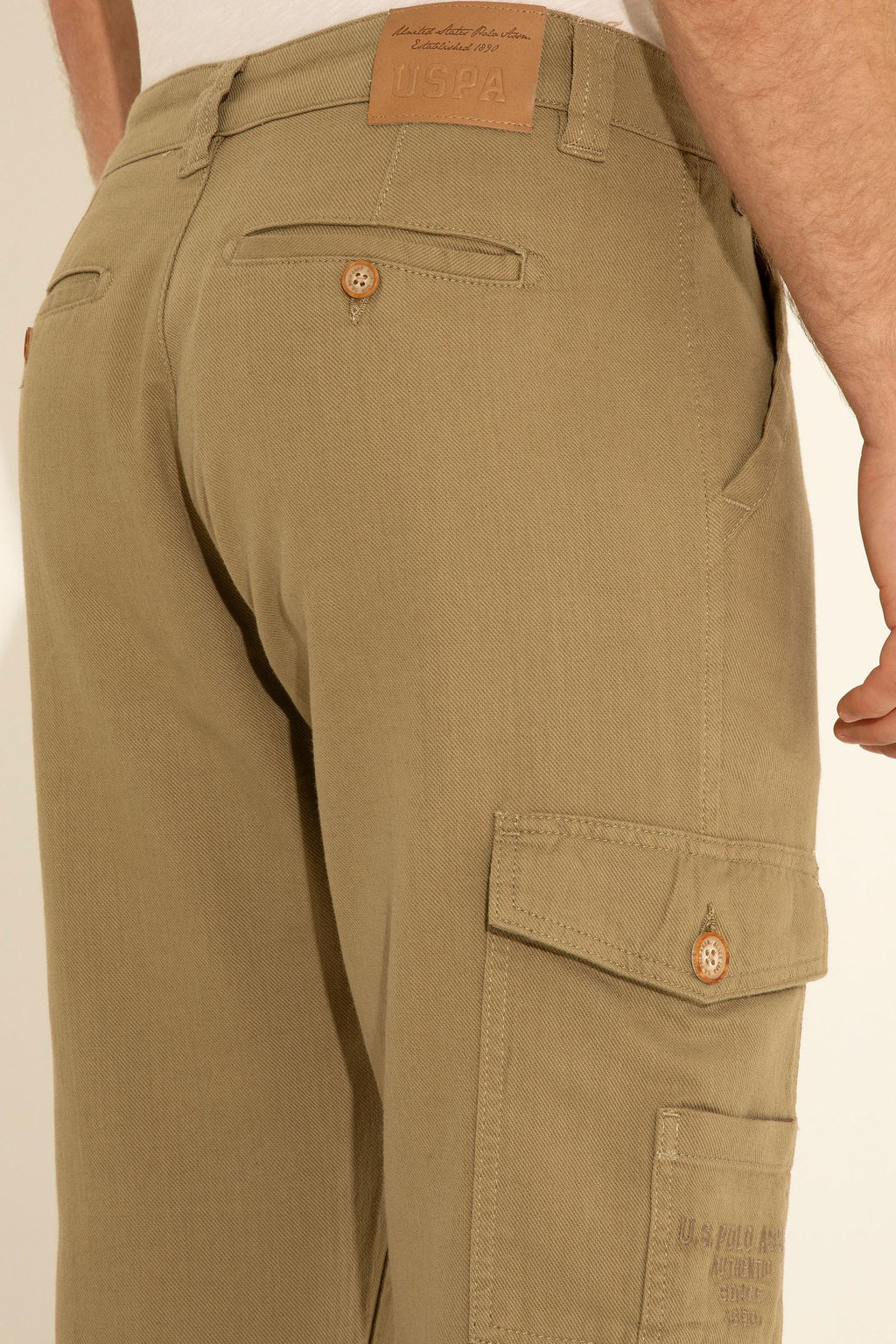 U. S. Polo Assn / Мужские брюки цвета хаки из плотной ткани - U.s. polo assn фото 12