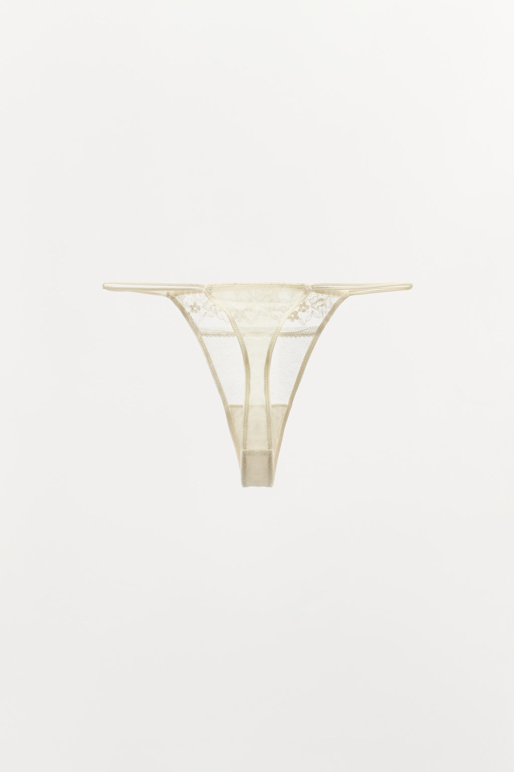 TANGA ENCAJE / Crudo / Beige - Zara фото 6