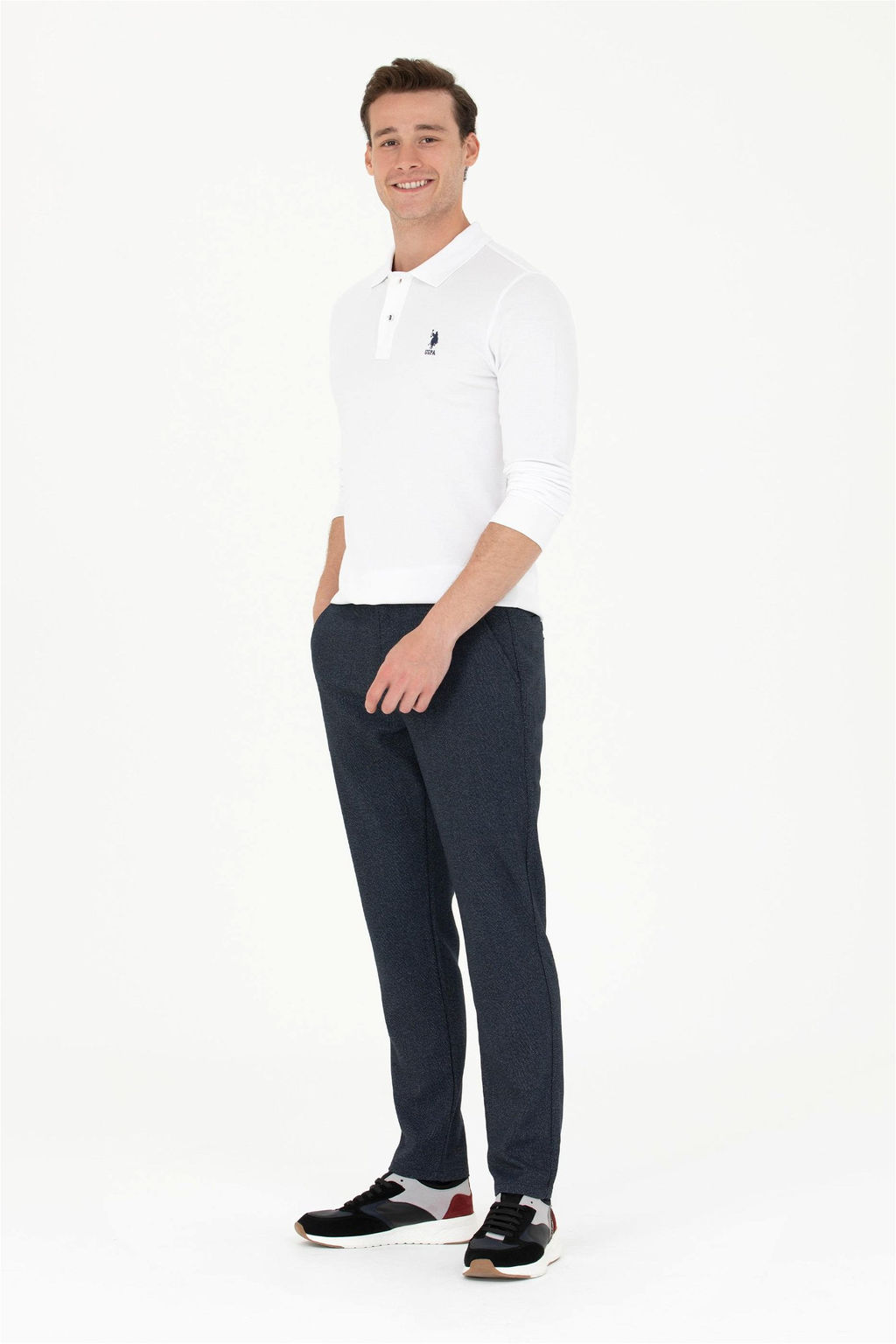 U. S. Polo Assn Мужские темно-синие брюки из плотной ткани - U.s. polo assn фото 10