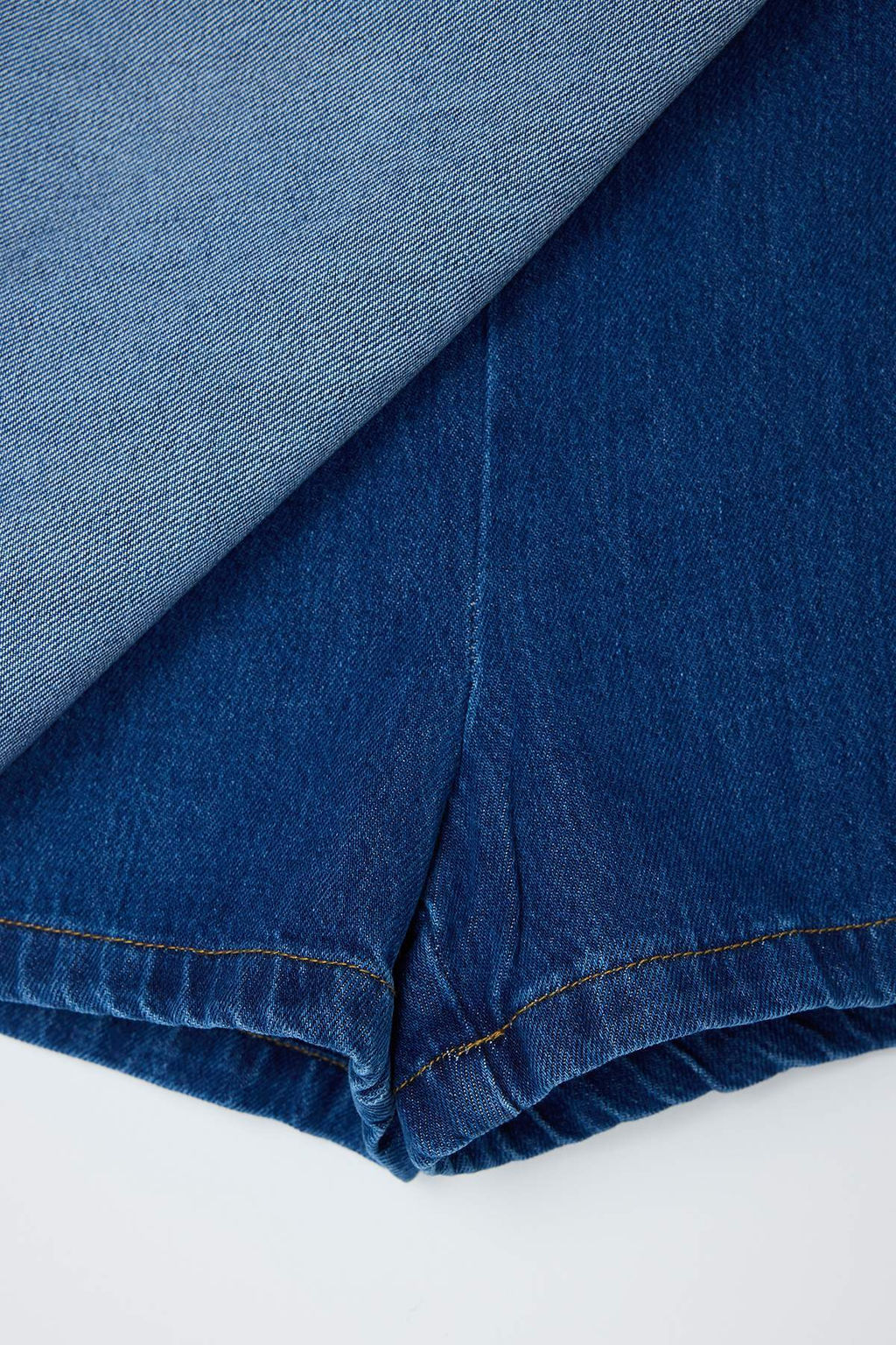 Mavi Yukseks Bel Tencel Kar?s?ml? Sort Etek TWOSS26SR00032 - Trendyolmilla фото 2