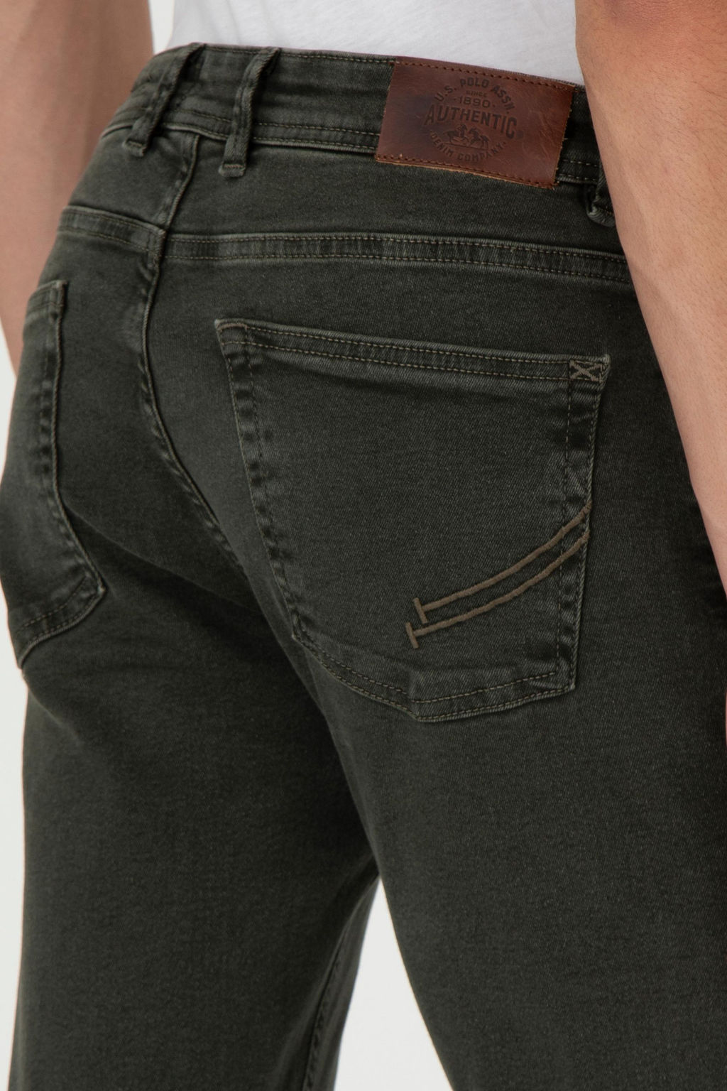 Мужские джинсовые брюки цвета хаки Неожиданная скидка в корзине - U.s. polo assn фото 6