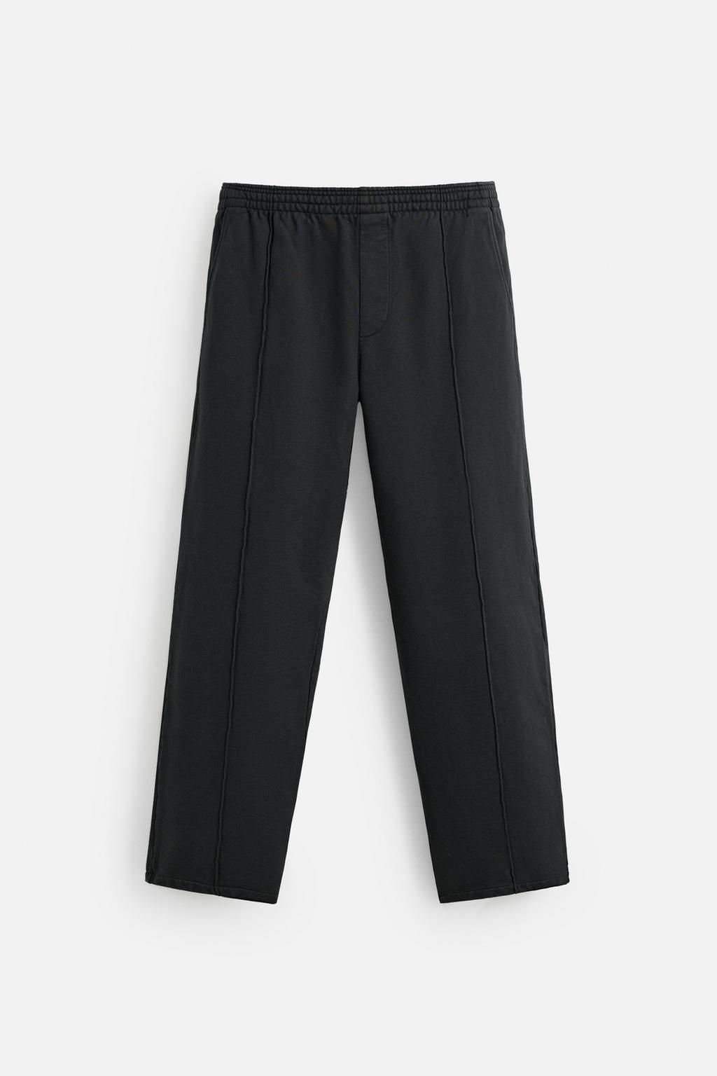 JOGGER TROUSERS WITH SEAM DETAIL - Zara фото 6