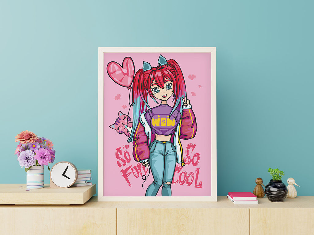 ФРЕЯ PKZ/PM-066 Набор для раскрашивания по номерам (на картоне) 40 х 30 см Яркая анимешка фото 4