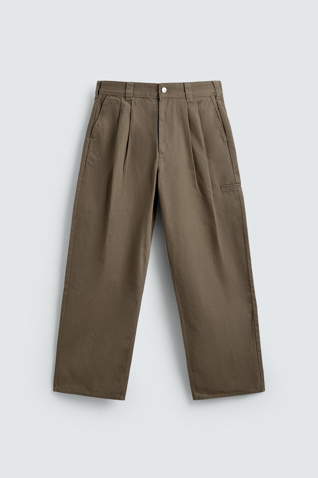 PANTAL?N CHINO BAGGY FIT PLIEGUES / Beige - Zara фото 7
