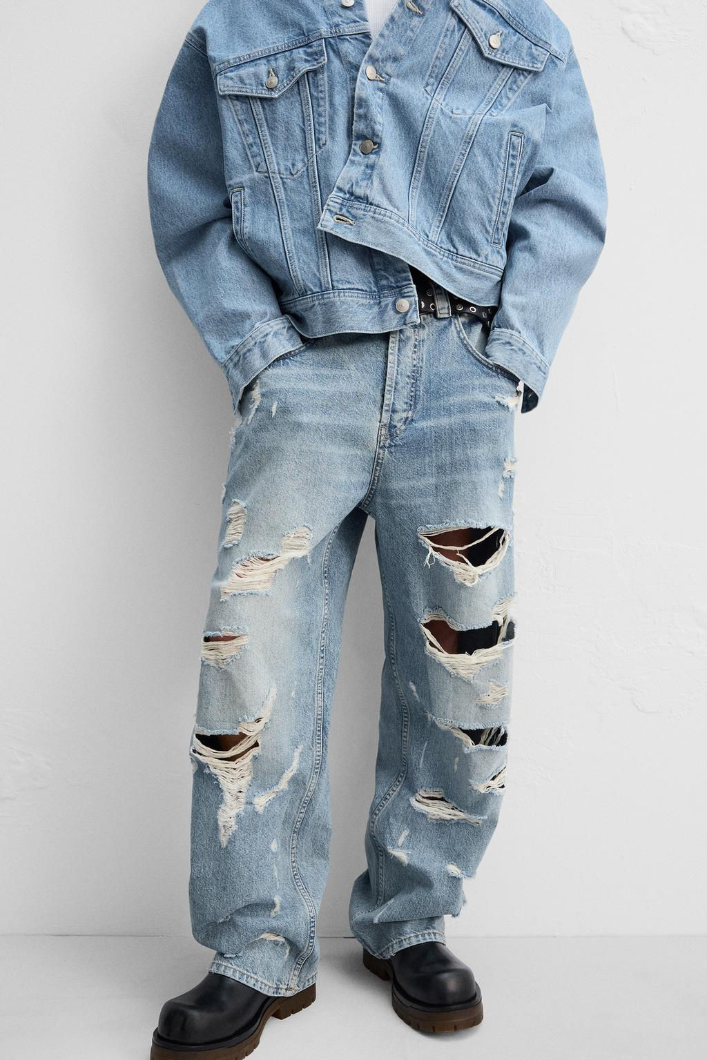 YOGUN SOLUK EFEKTLI DISTRESSED JEAN - Zara фото 6