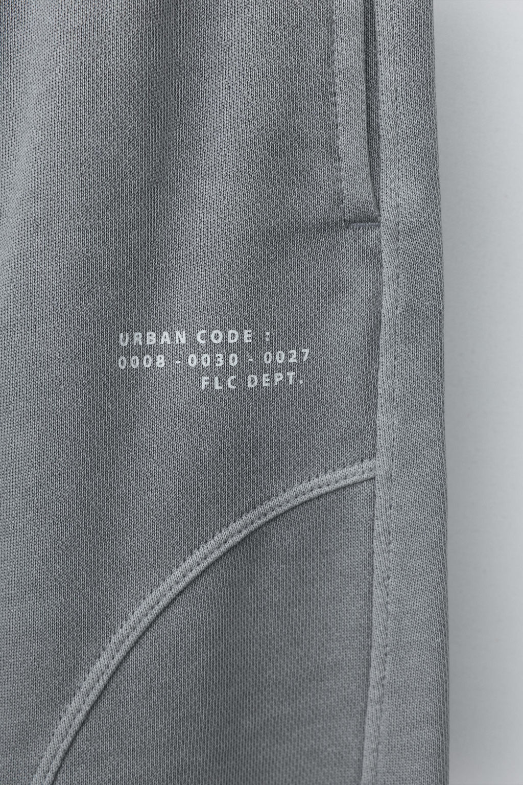 PANTAL?N BARREL GARMENT DYE CORTES / Gris?ceo - Zara фото 4
