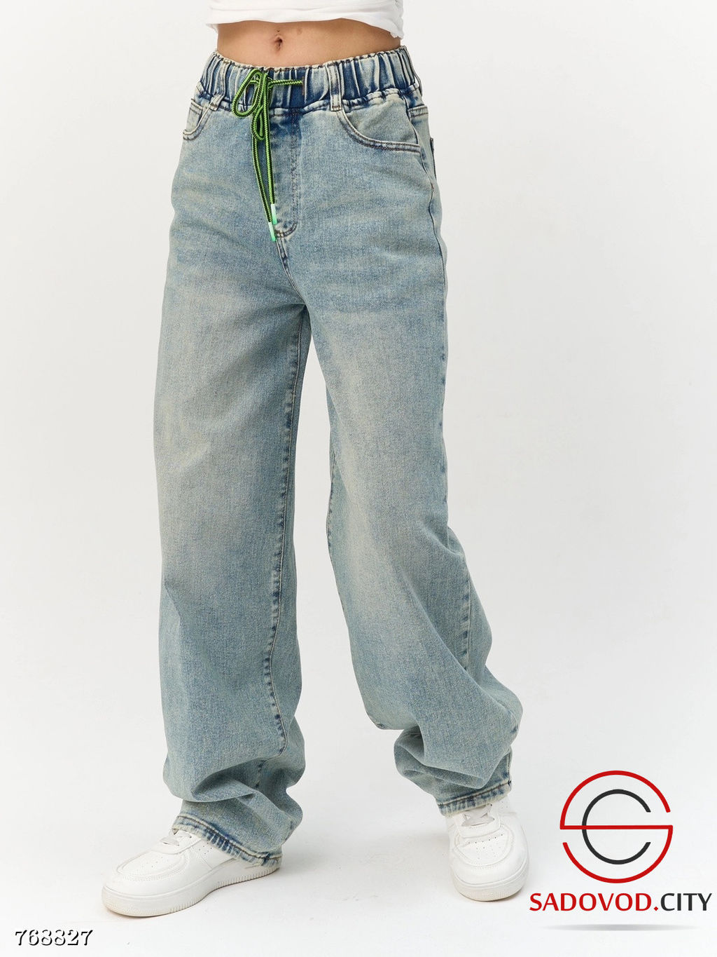 Джинсы багги широкие женские - Bruno фото 4