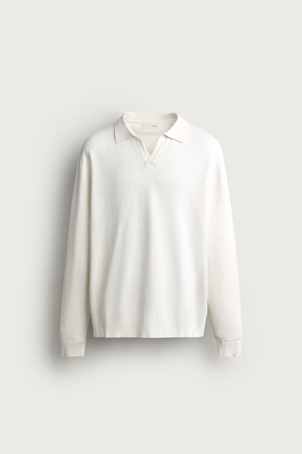 POLO PUNTO REGULAR FIT ALGOD?N - LINO / Crudo - Zara фото 5