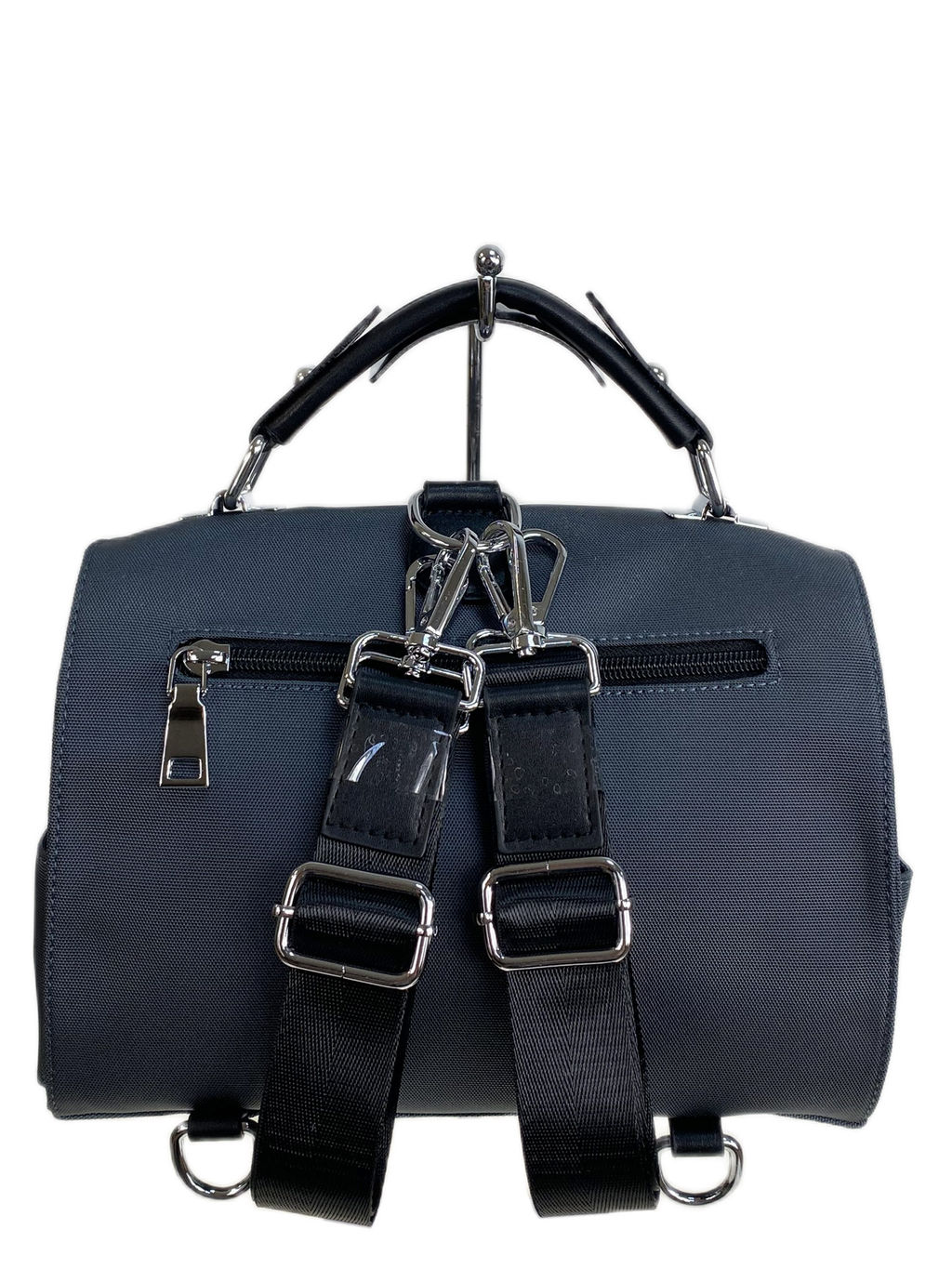 Женская сумка-рюкзак из текстиля, цвет серый - Greta фото 2