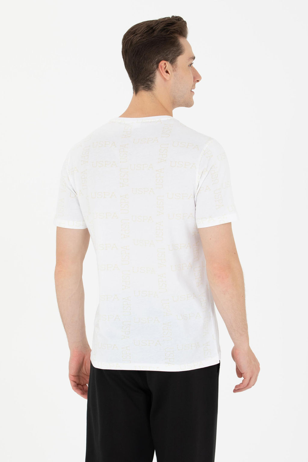 U. S. Polo Assn Мужская белая футболка с круглым вырезом - U.s. polo assn фото 5