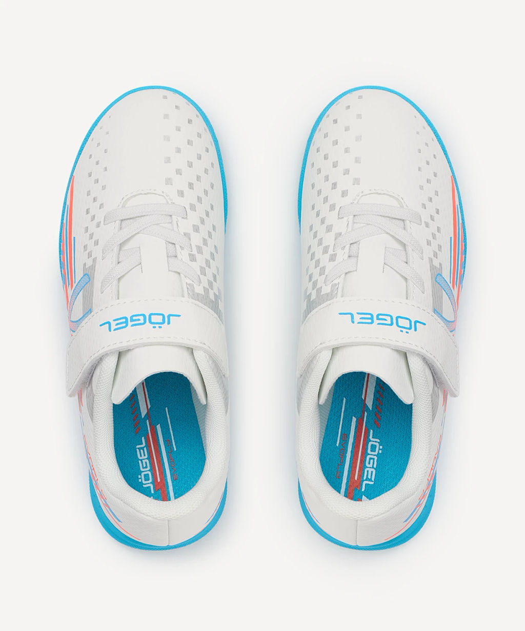 Бутсы многошиповые JOGEL Evofly TF Talant White/blue, детский  фото 6