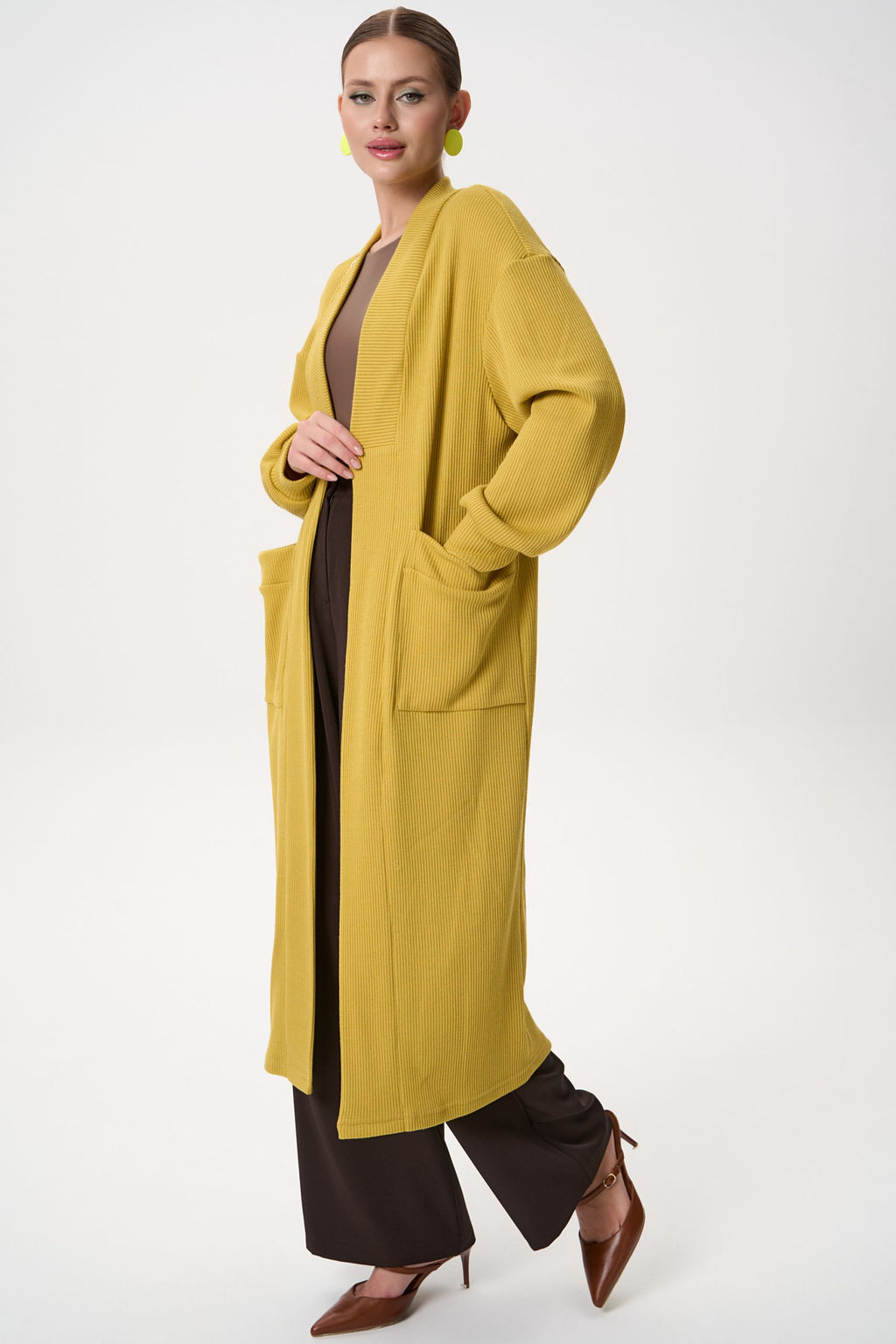 Кардиган Катрис (горчичный) - Эльза фото 8