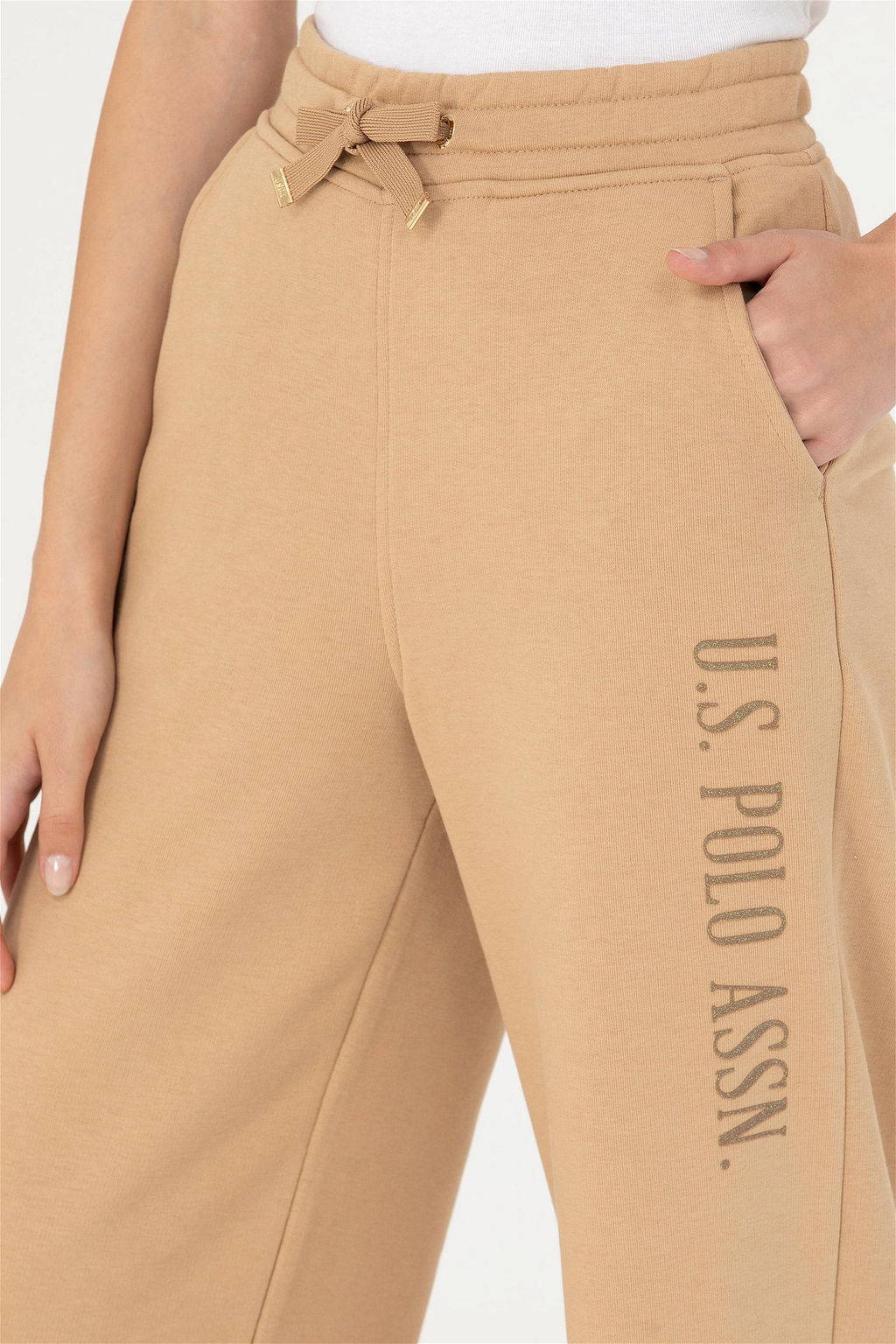 Женские спортивные штаны песочного цвета Неожиданная скидка в корзине - U.s. polo assn фото 6