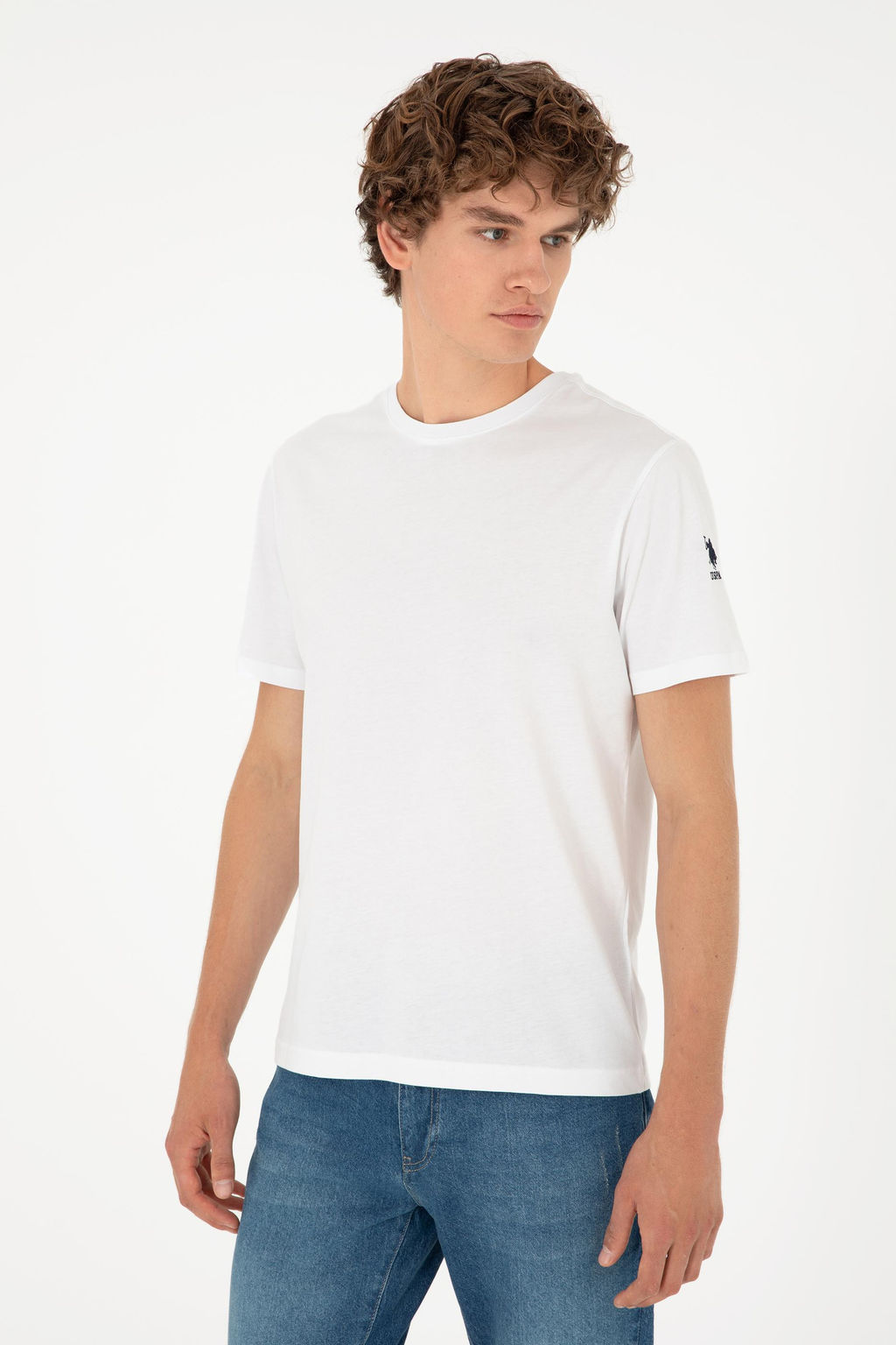 Футболка U.S. Polo Assn белая из хлопка фото 10