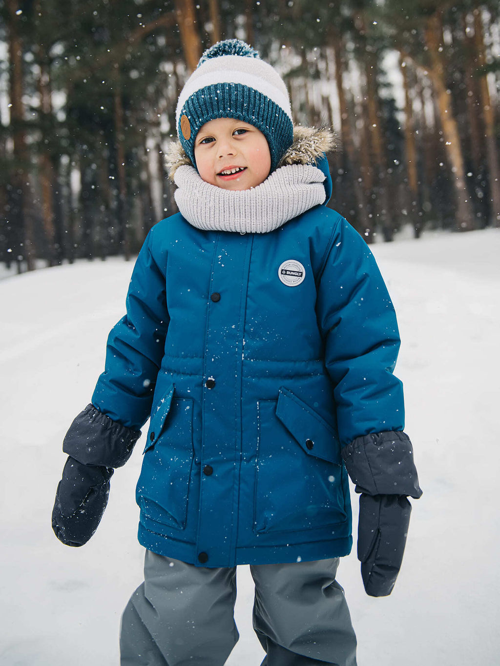 Парка зимняя Индиго - Bungly фото 8