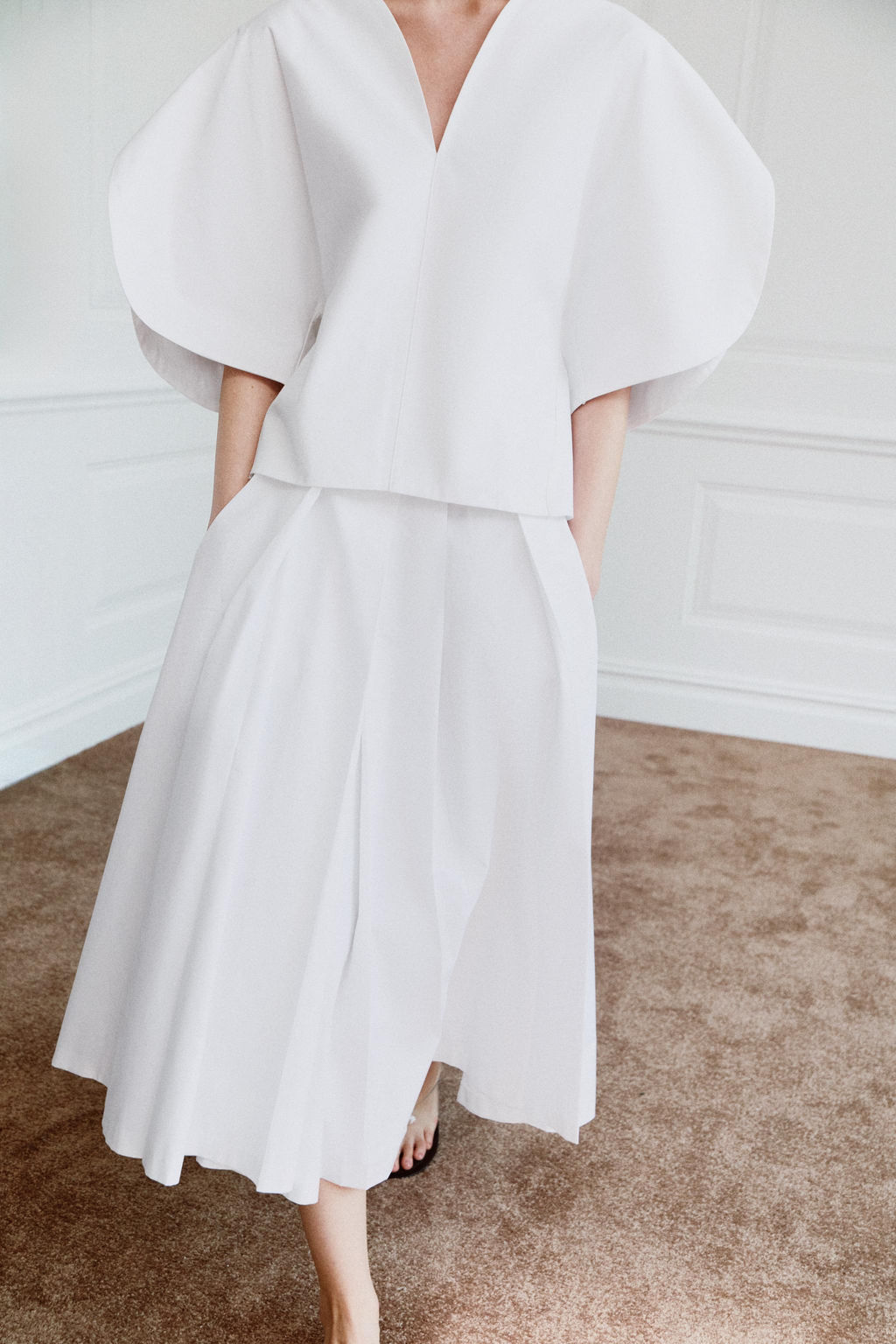 TOP POPEL?N ZW COLLECTION LIMITED EDITION / Blanco - Zara фото 4