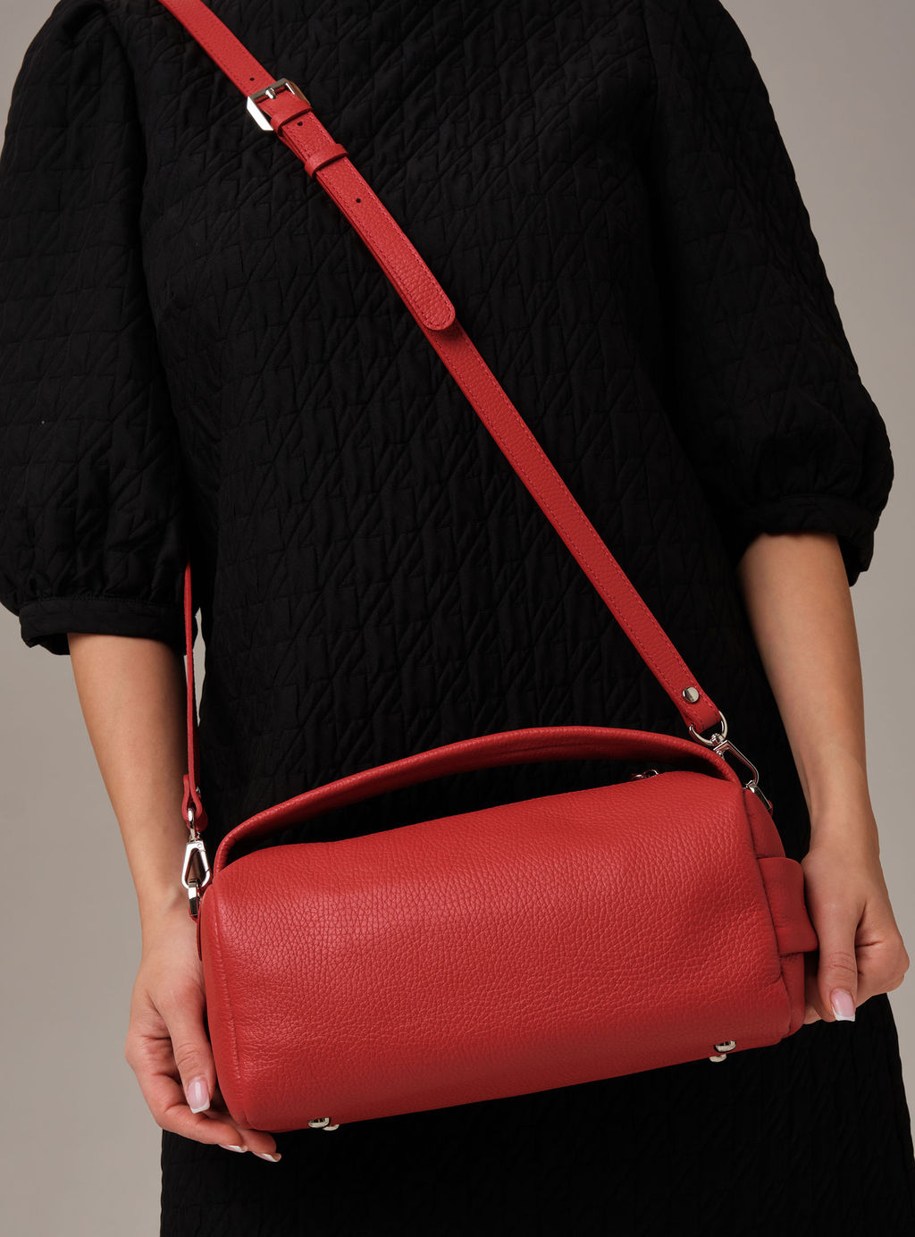 Кожаная сумка Solea DBR 31365 красный  фото 4