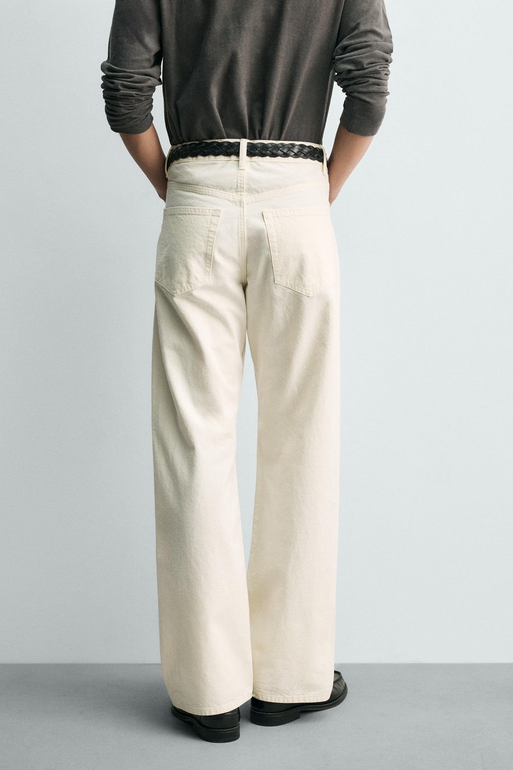 JEANS LOOSE FIT / Blanco roto - Zara фото 3