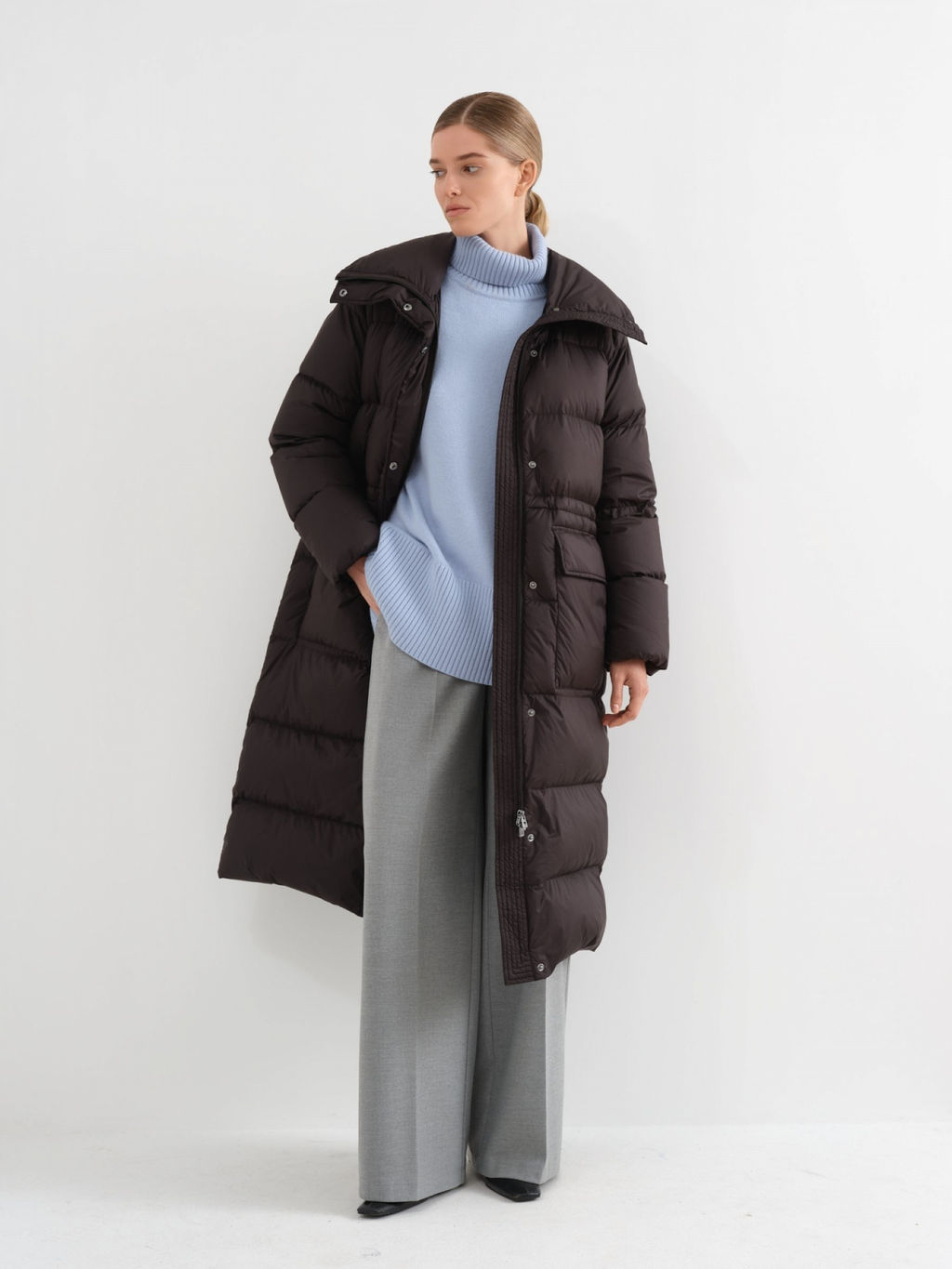 Conso/WDLF 230524 - nero Пуховое пальто  фото 4