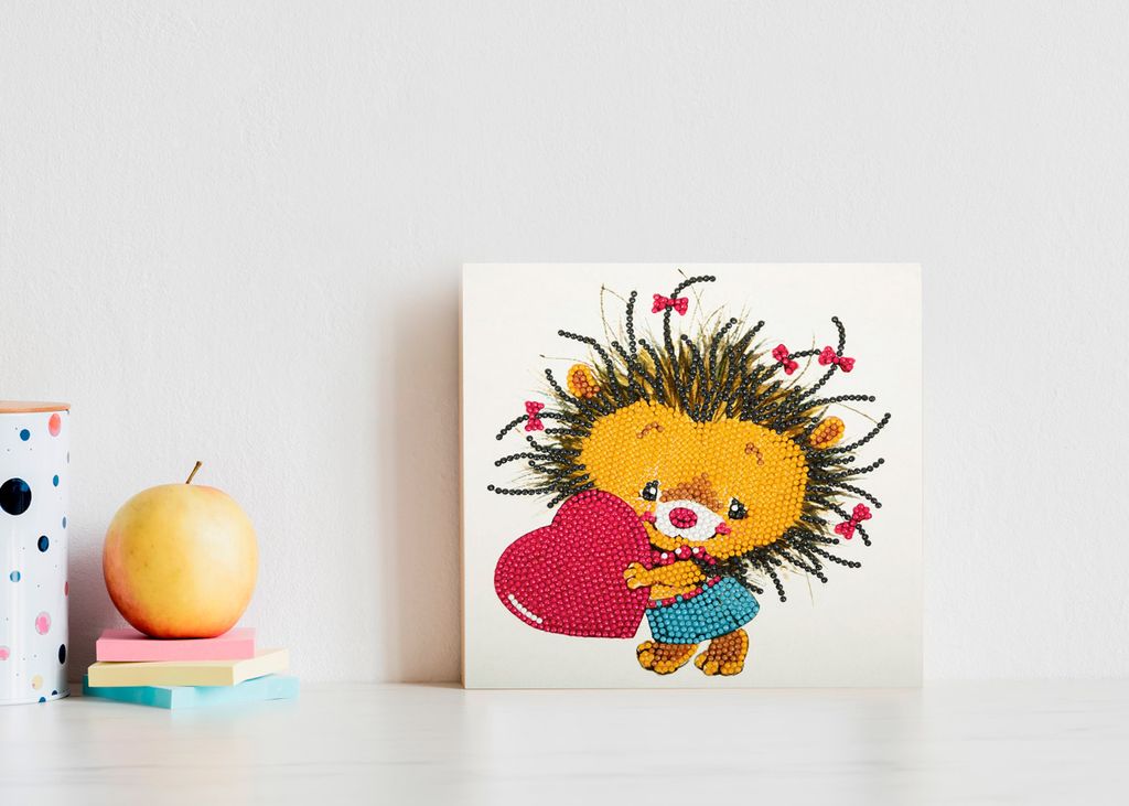 Кристальная (алмазная) мозаика ФРЕЯ ALBP-270 постер Ёжик 20 х 20 см