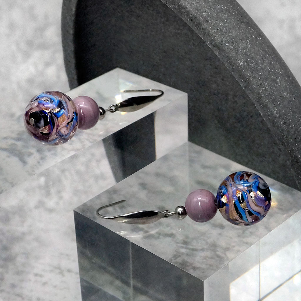 Серьги из муранского стекла - Vloes фото 5