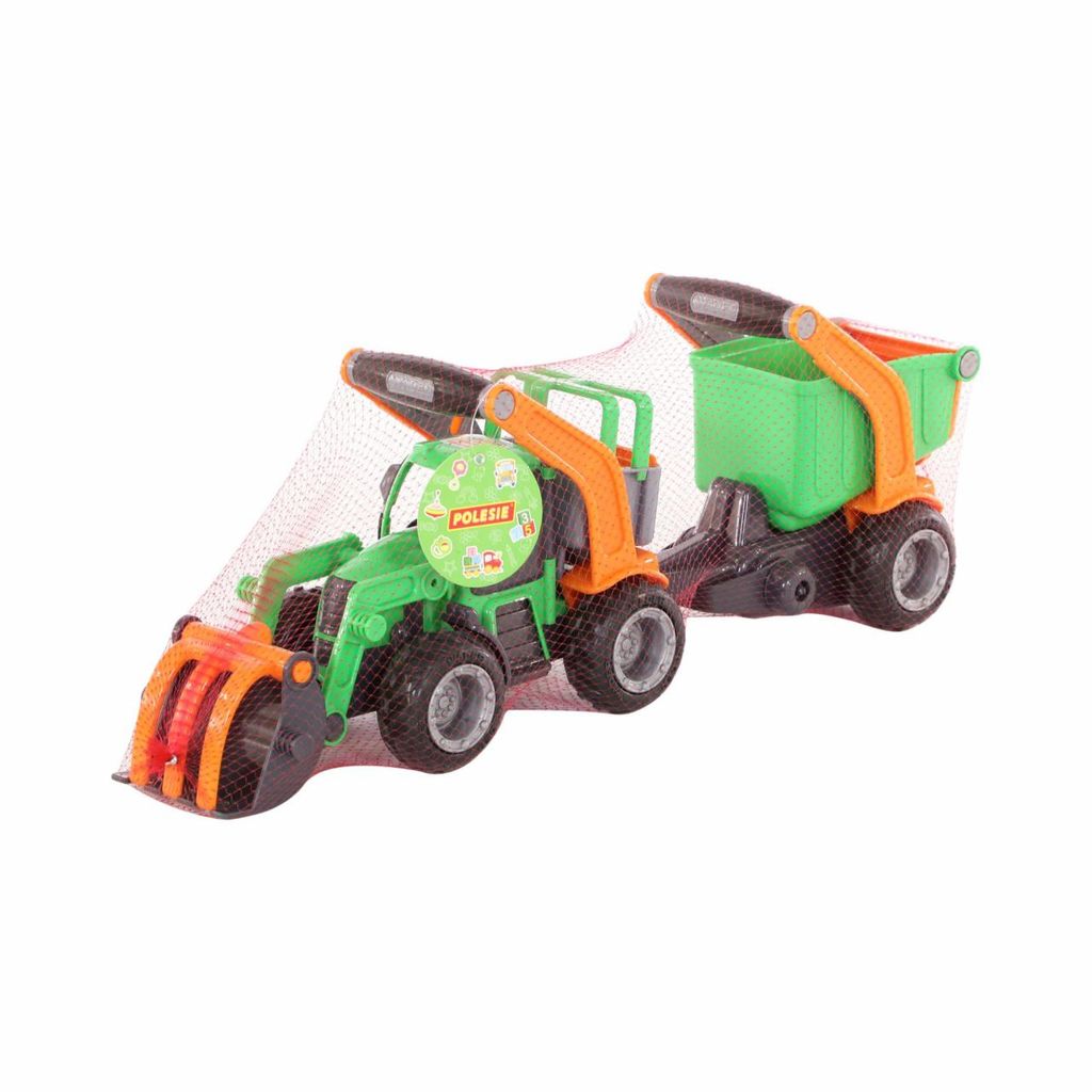 ГрипТрак, трактор-погрузчик с полуприцепом (в сеточке) - Полесье фото 9