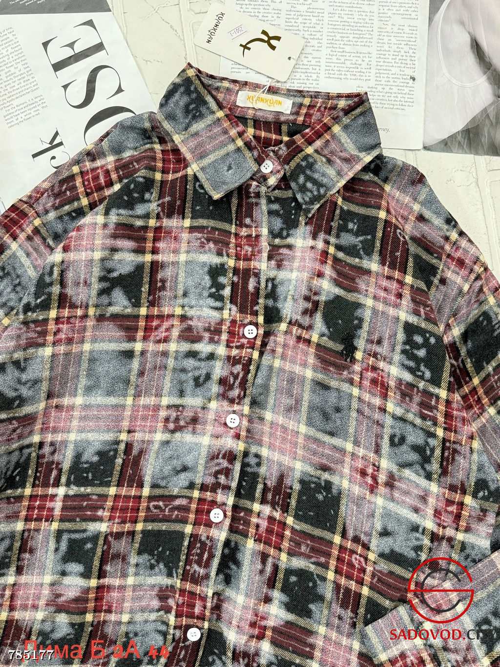 Женская рубашка в клетку - Bruno фото 10