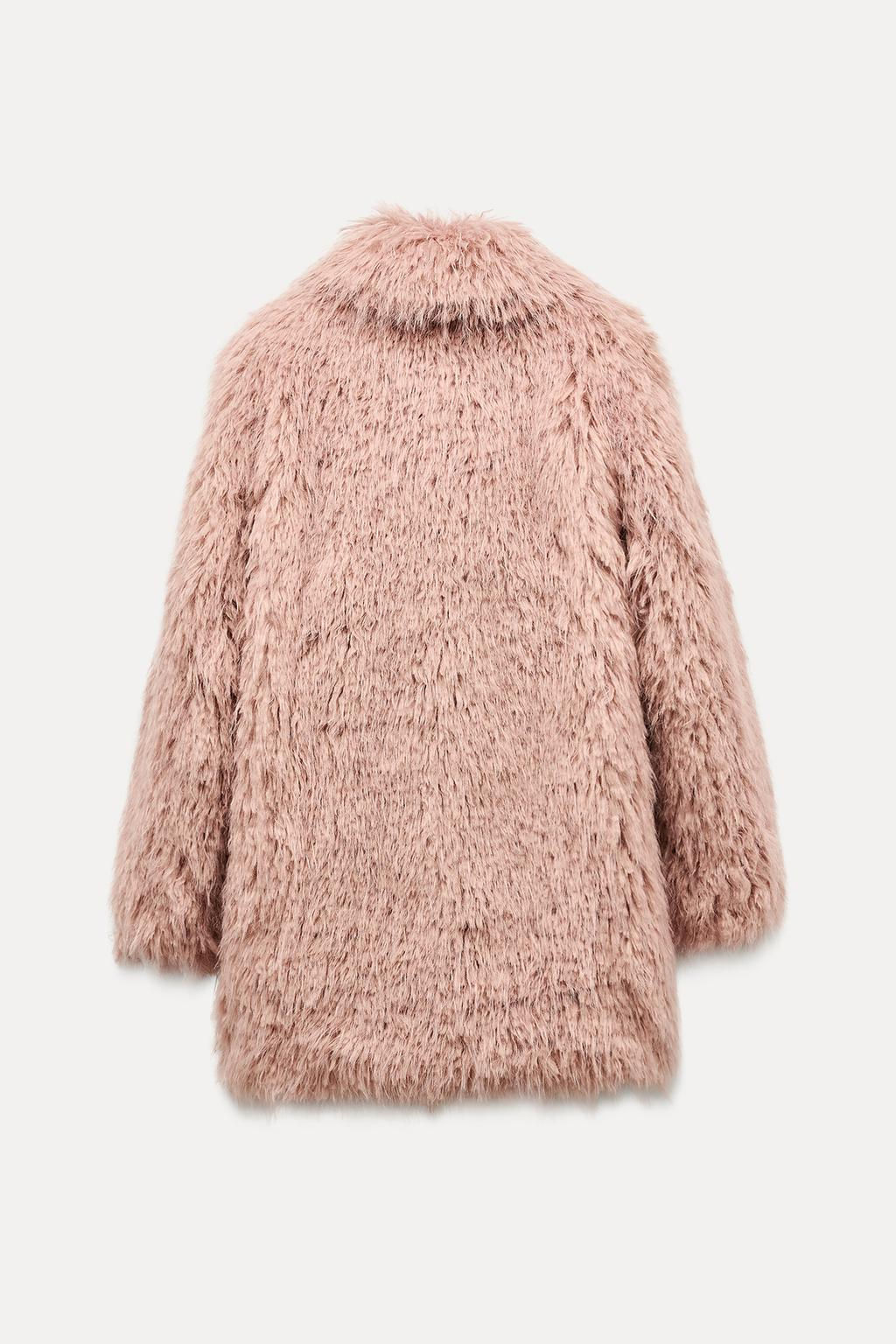 ZW COLLECTION FAUX FUR COAT - Zara фото 3