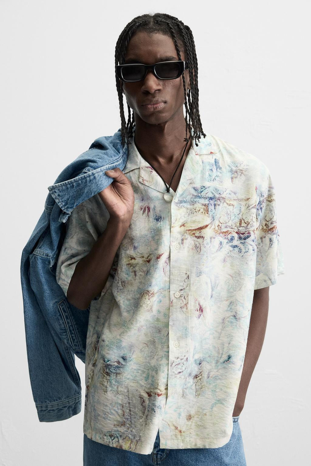 ABSTRACT PRINT SHIRT - Zara фото 15
