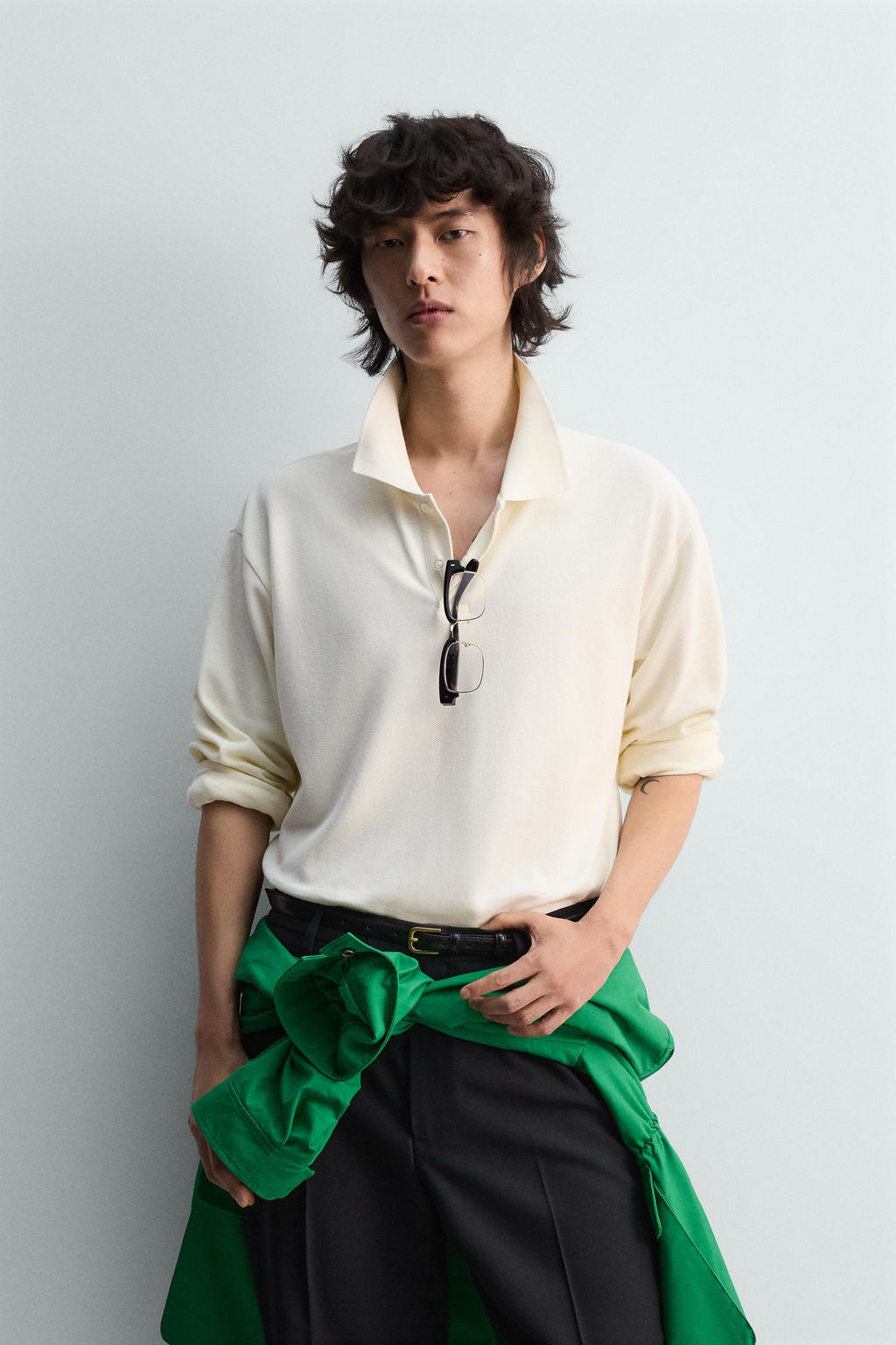 REGULAR FIT PIQU_ TEXTURED POLO SHIRT - Zara фото 2
