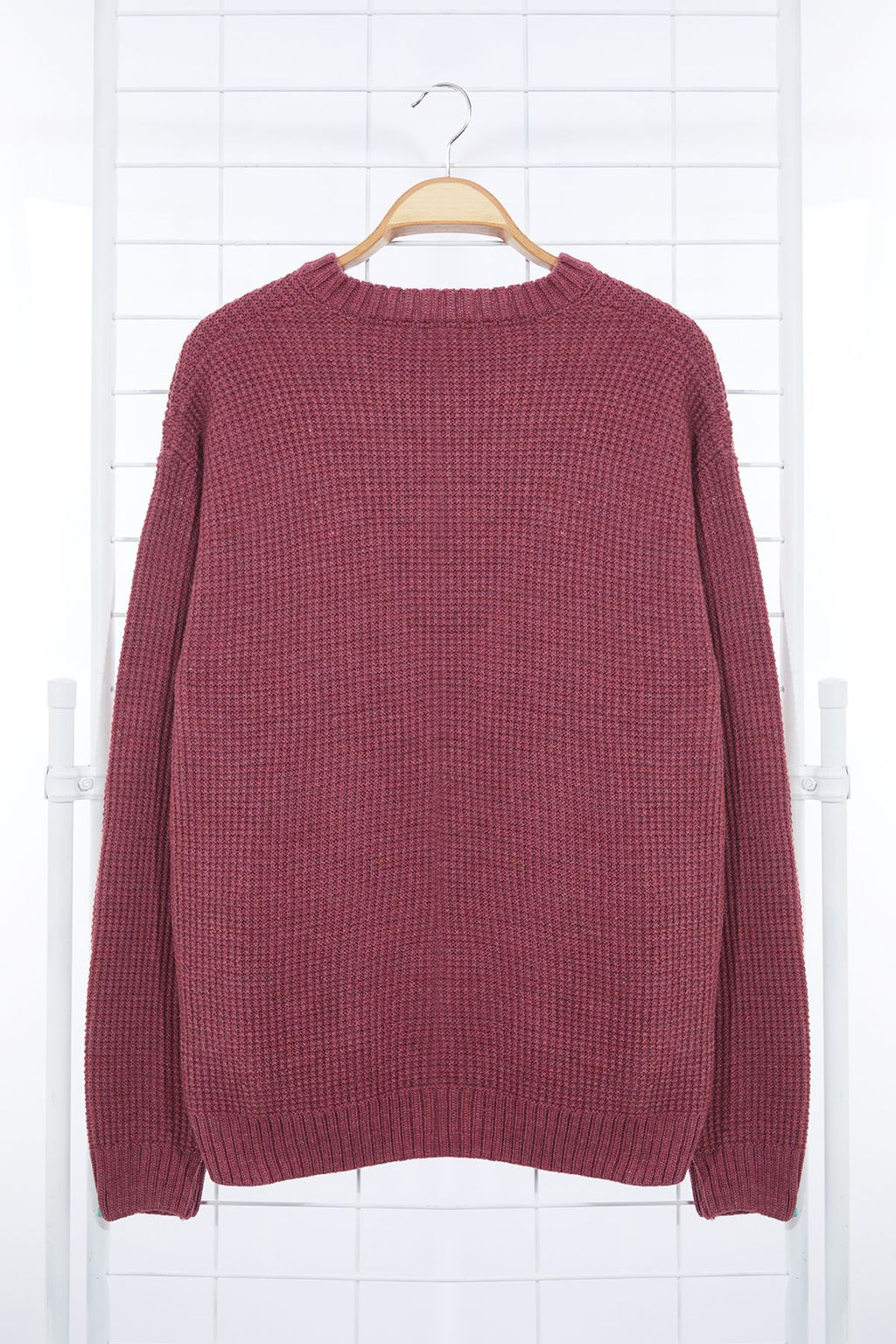 TRENDYOL MAN Indigo Oversize Bisiklet Yaka Dokulu Kazak TMNAW24KZ00032 - Trendyolmilla фото 7