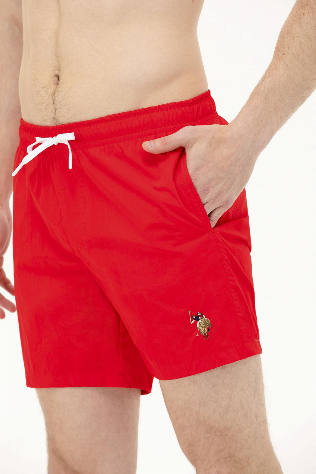 Мужские красные морские шорты - U.s. polo assn фото 12