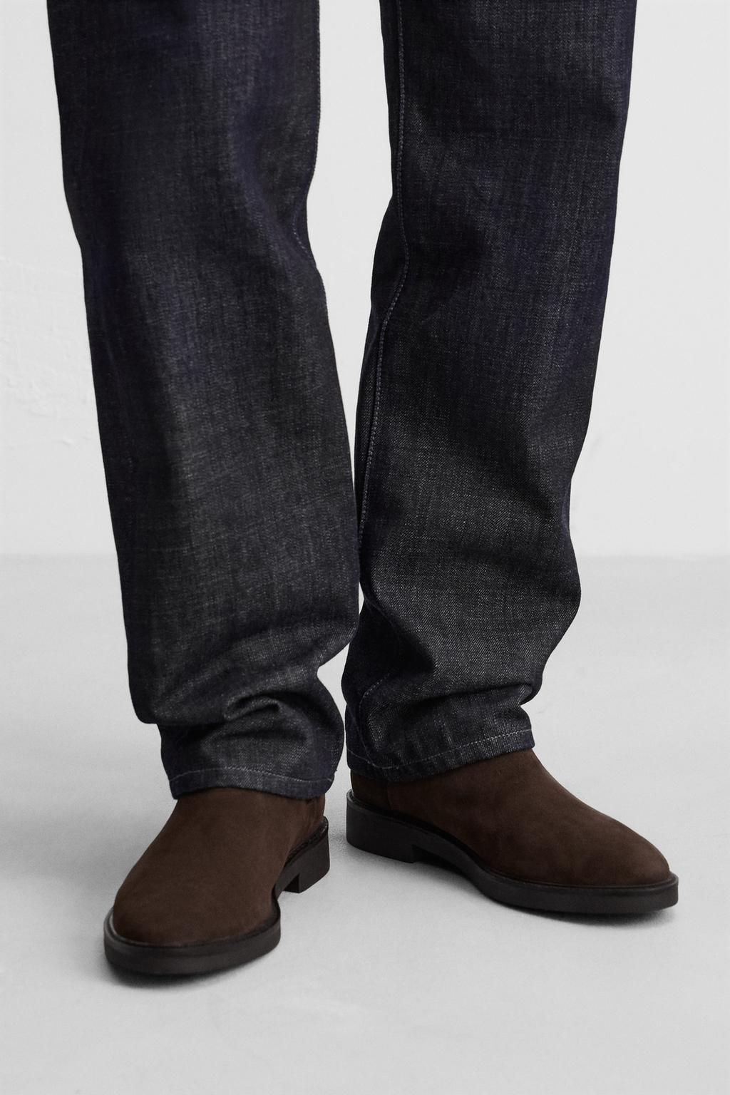 LEATHER CHELSEA BOOTS - Zara фото 3