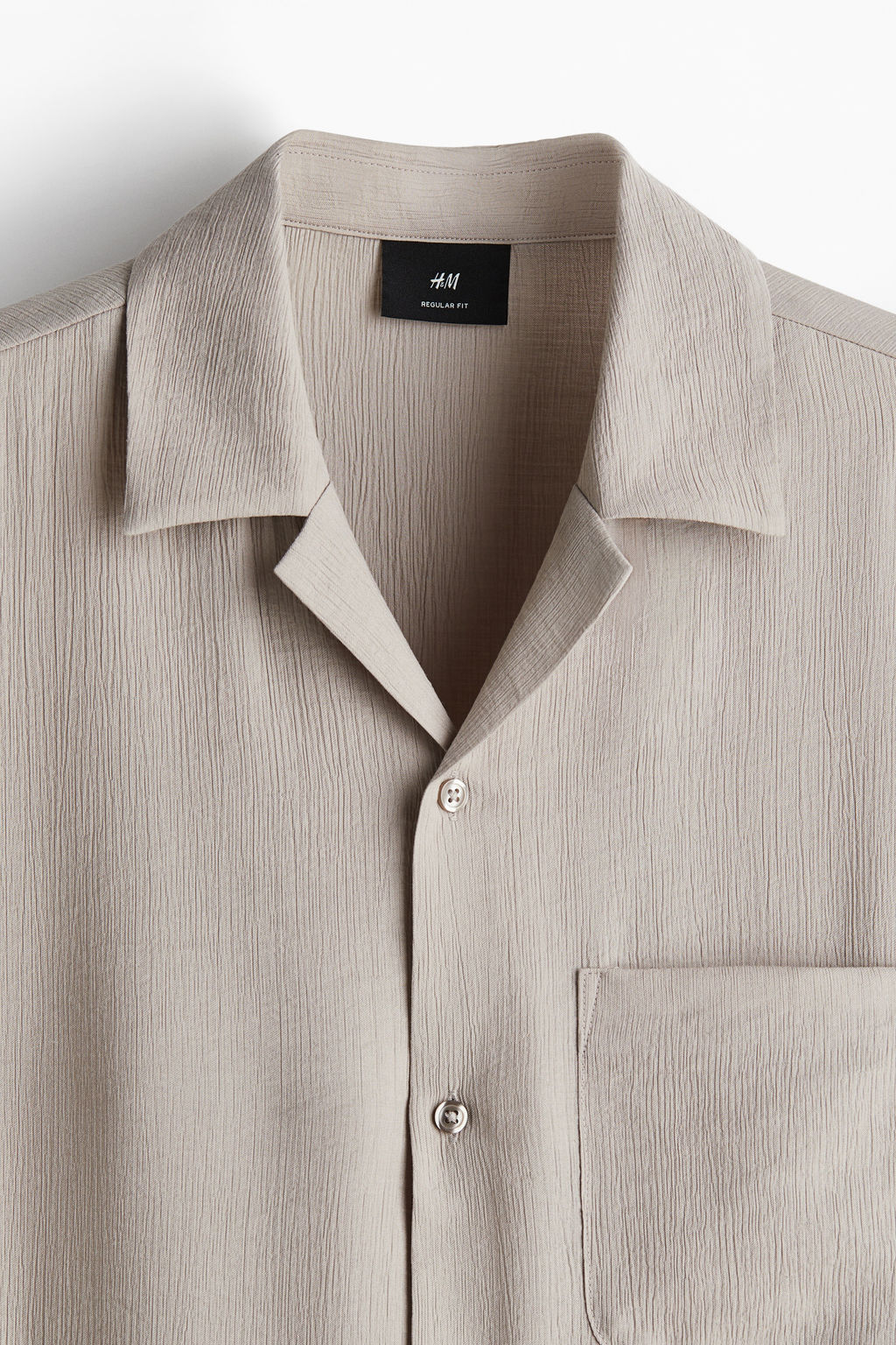 Camisa resort con efecto arrugado Regular Fit - H&m фото 3