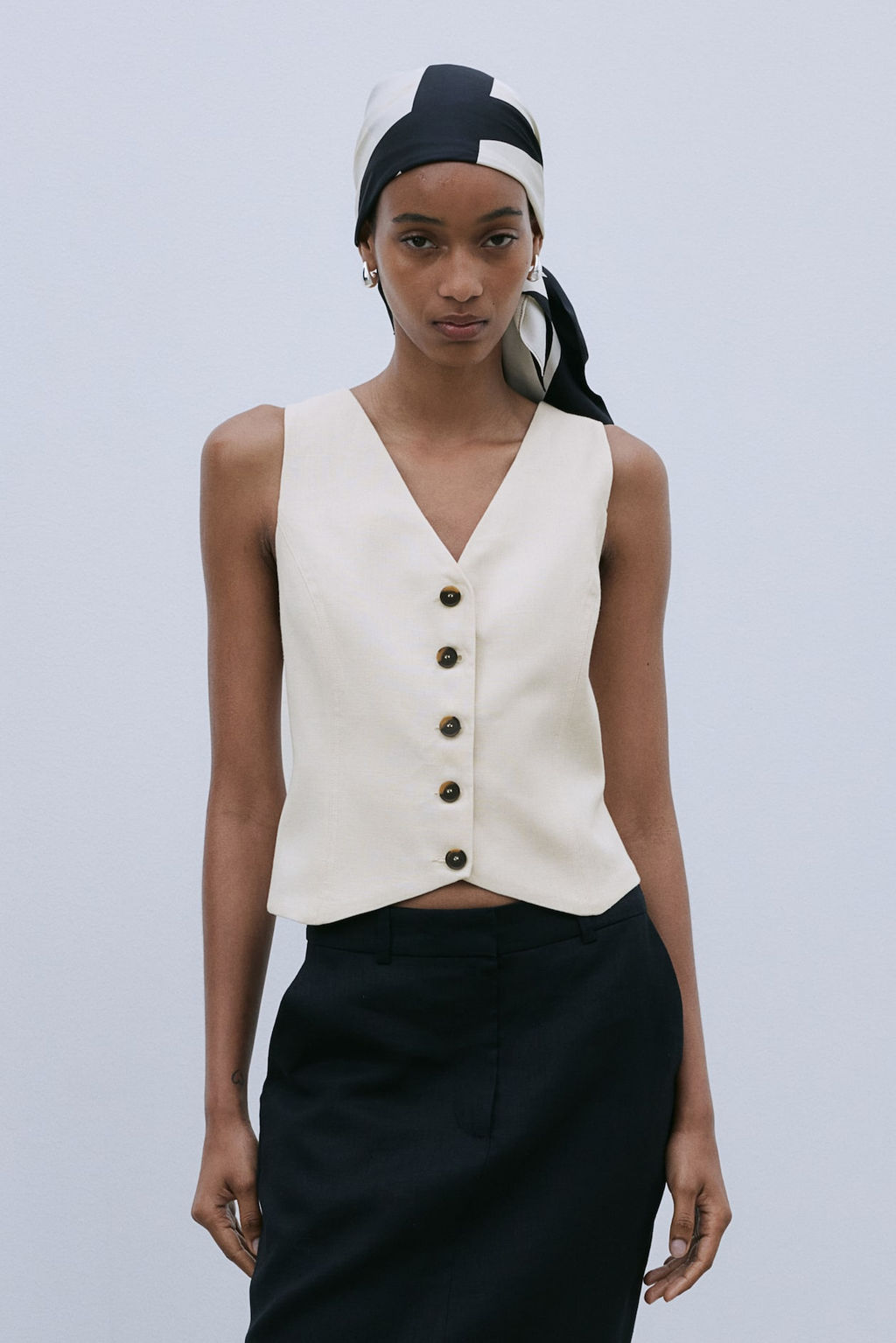 Chaleco de traje en lino - H&m фото 2