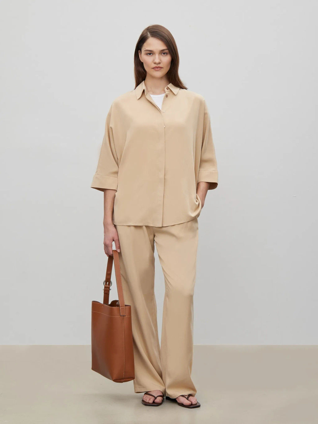 ЕМКА / Рубашка свободного кроя 100% Тенсел - Emka фото 4