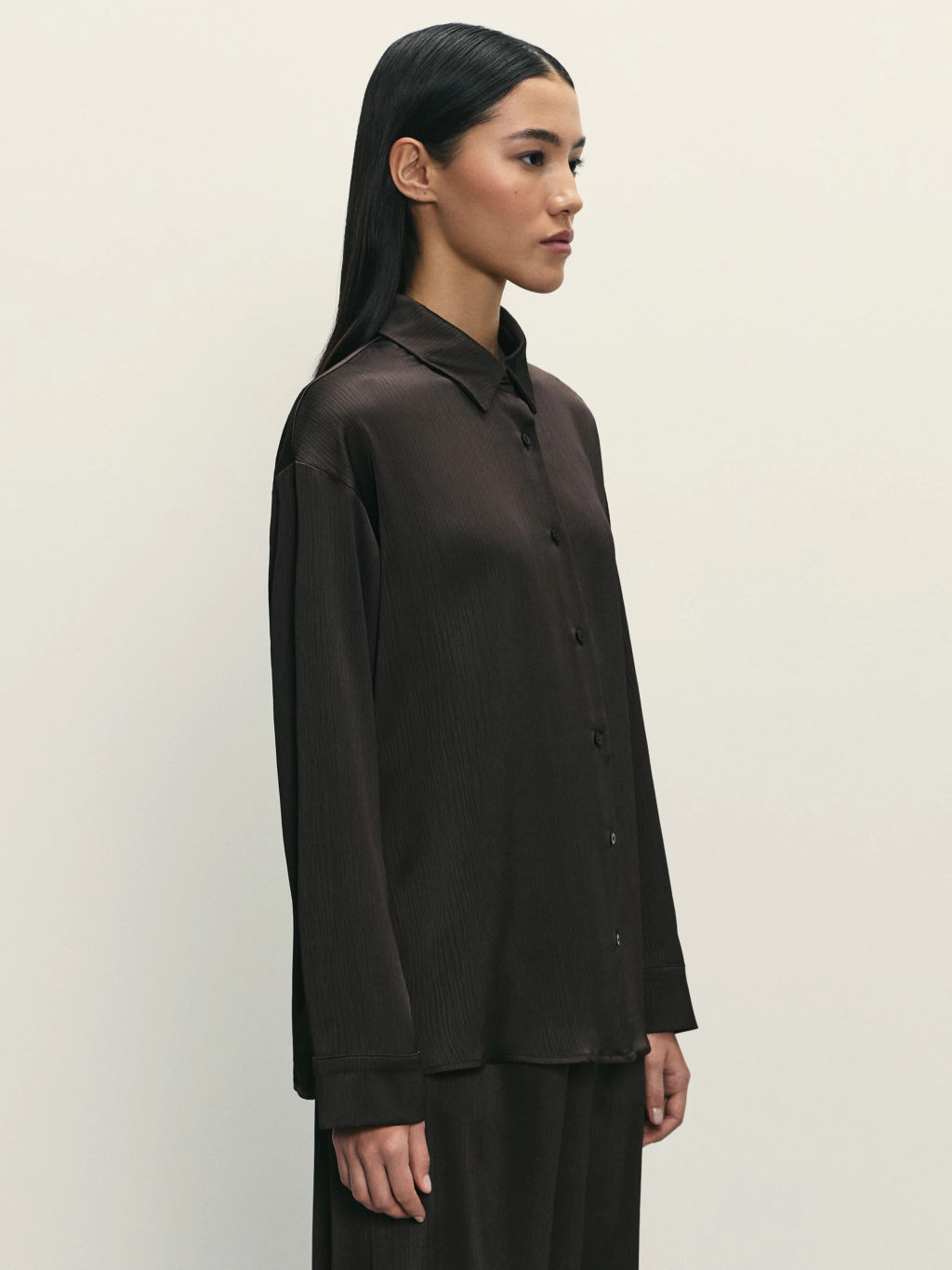 Блузка из жатого сатина / Zarina  фото 4