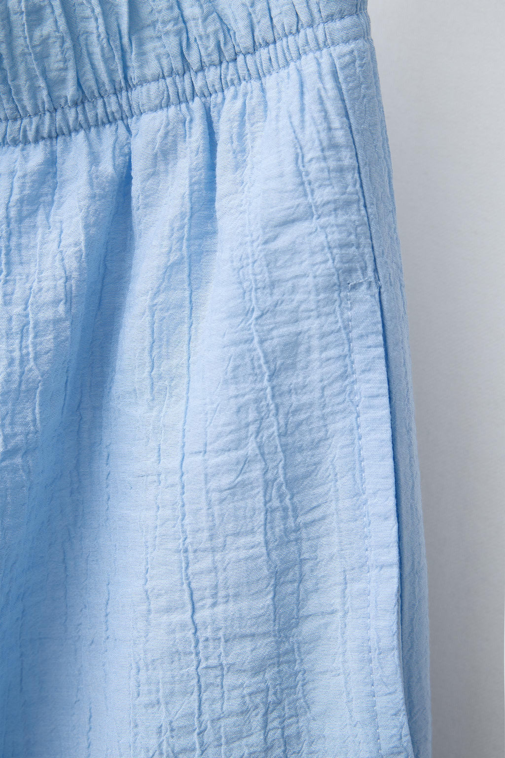 CRINKLED EFFECT WIDE-LEG TROUSERS - Zara фото 4