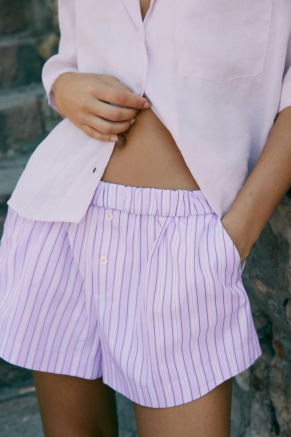 MINI SHORTS WITH TURN-UP WAIST - Zara фото 2