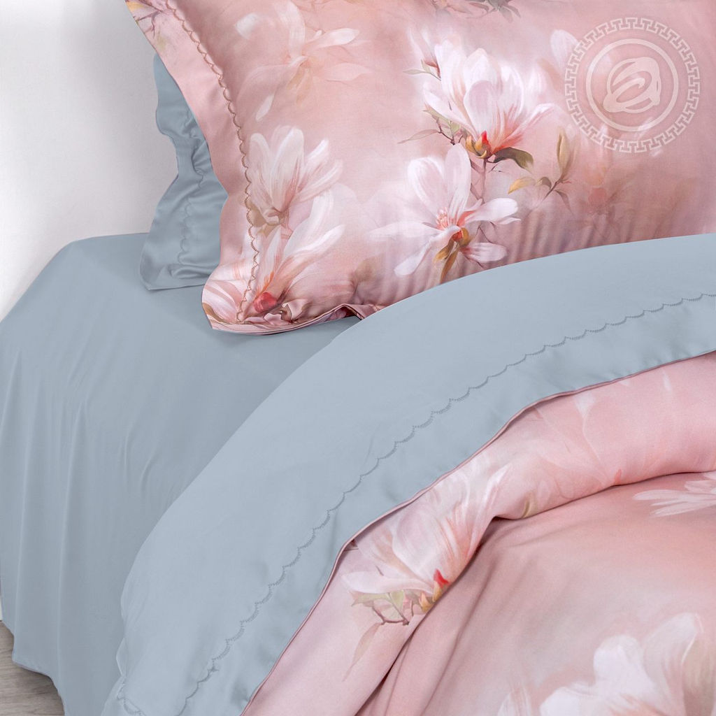 Постельное белье Рамона (тенсель) 2 сп. с Евро/Пододеяльник (молния, ушки): 1 шт.- 210*175; Простыня: 1 шт.- 240*240; Наволочка (молния, ушки): 2 шт.- 70*70; Наволочка (молния, ушки): 2 шт.- 50*70 Тенсел