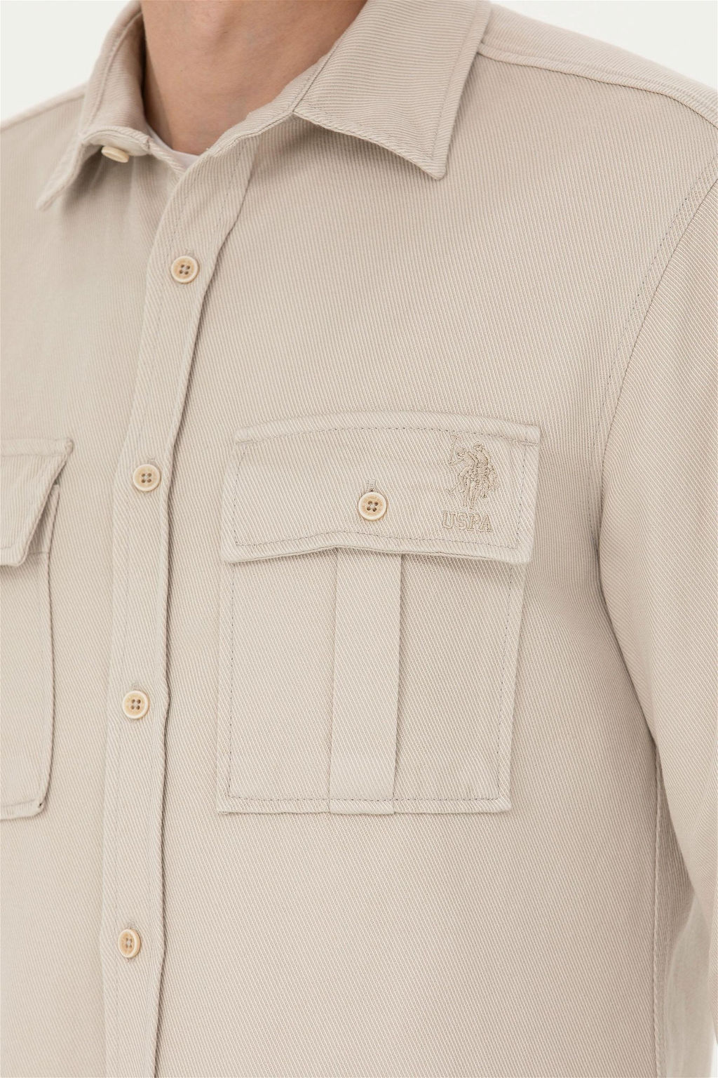 Мужская рубашка с длинным рукавом Stone - U.s. polo assn фото 14