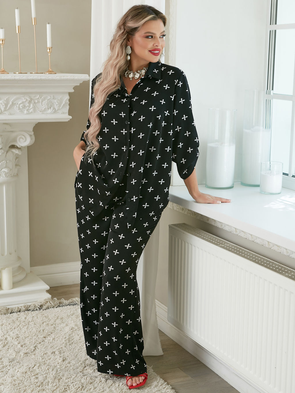 Рубашка 0199-4 фуксия - Dora фото 56