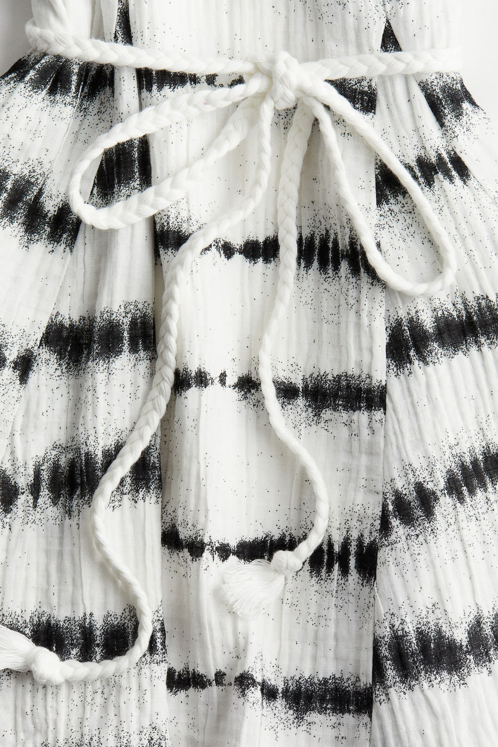 Vestido de manga globo con cinturon de anudar - H&m фото 7