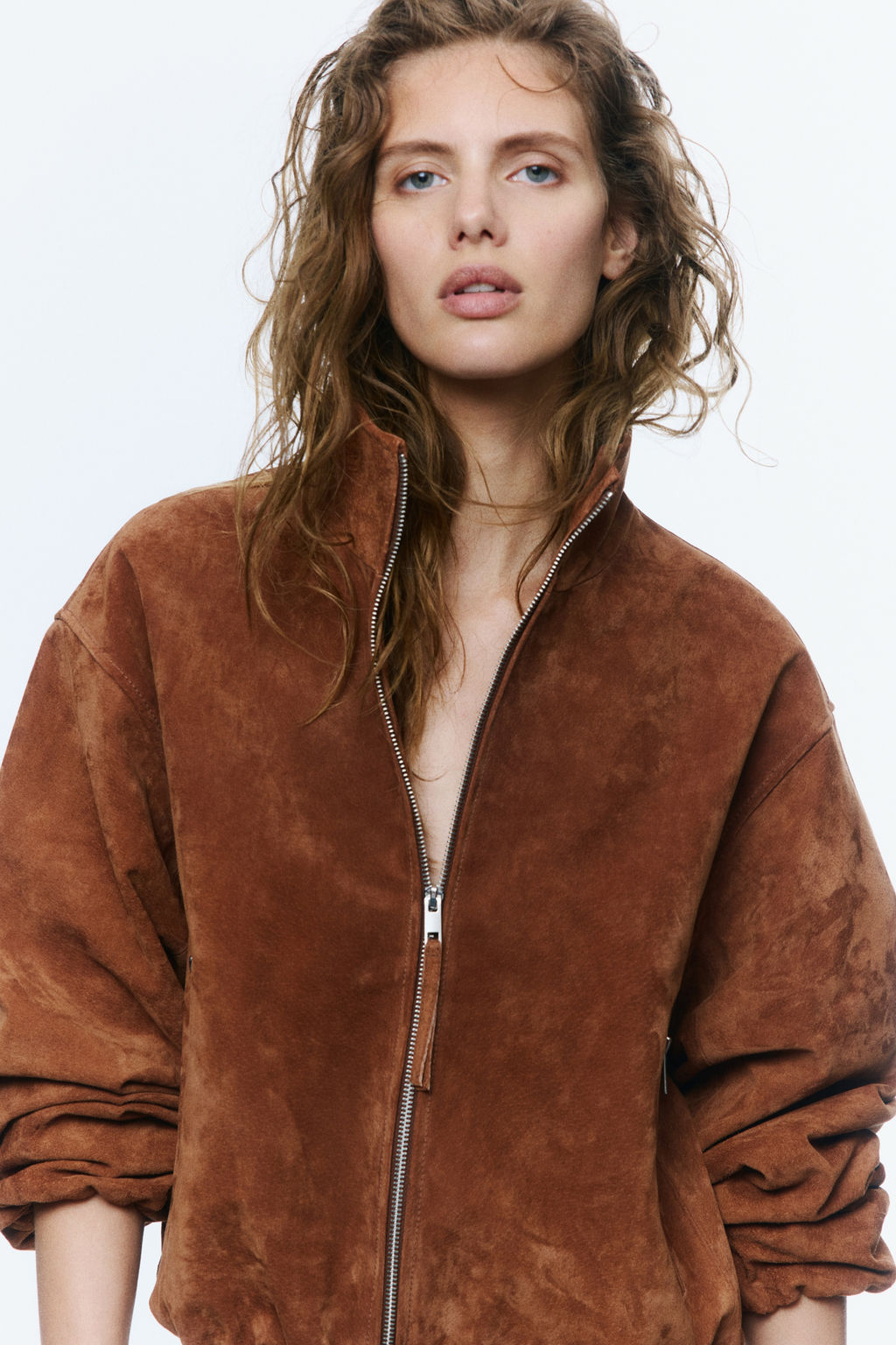 Chaqueta oversize en serraje afelpado - H&m фото 7