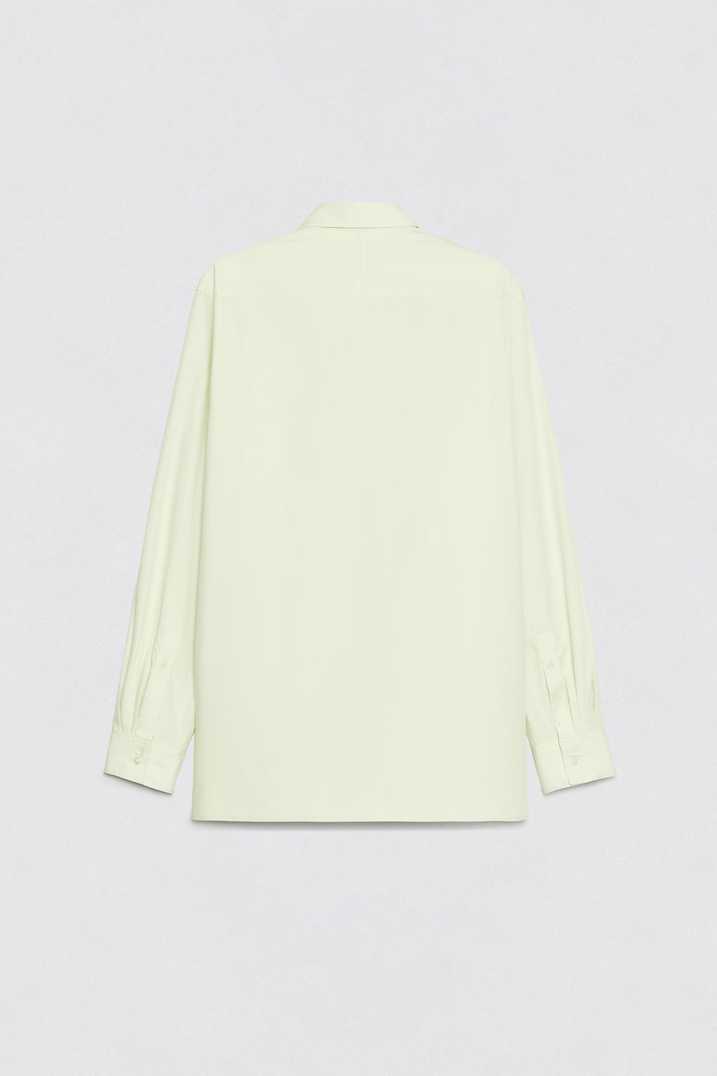 CAMISA POPEL?N LAZO SOSHIOTSUKI X ZARA / Verde claro фото 5