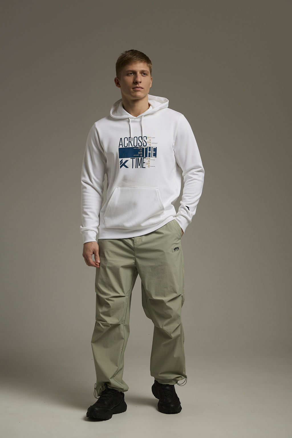 Брюки текстильные Серо-зеленый