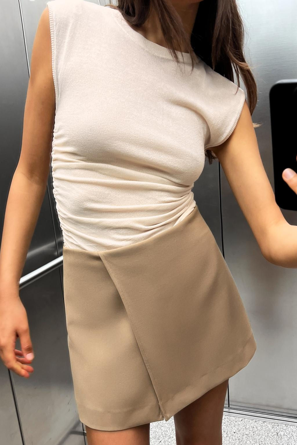 KNIT TOP WITH GATHERED SIDES - Zara фото 6