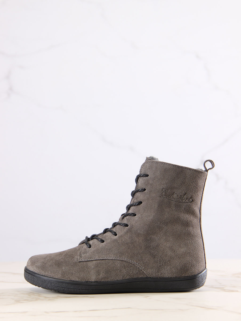 Босоногие ботинки EDART 351.NATAbl.Серый замок замша/шерсть