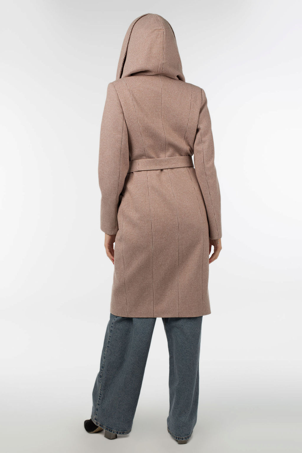 01-10733 Пальто женское демисезонное (пояс)