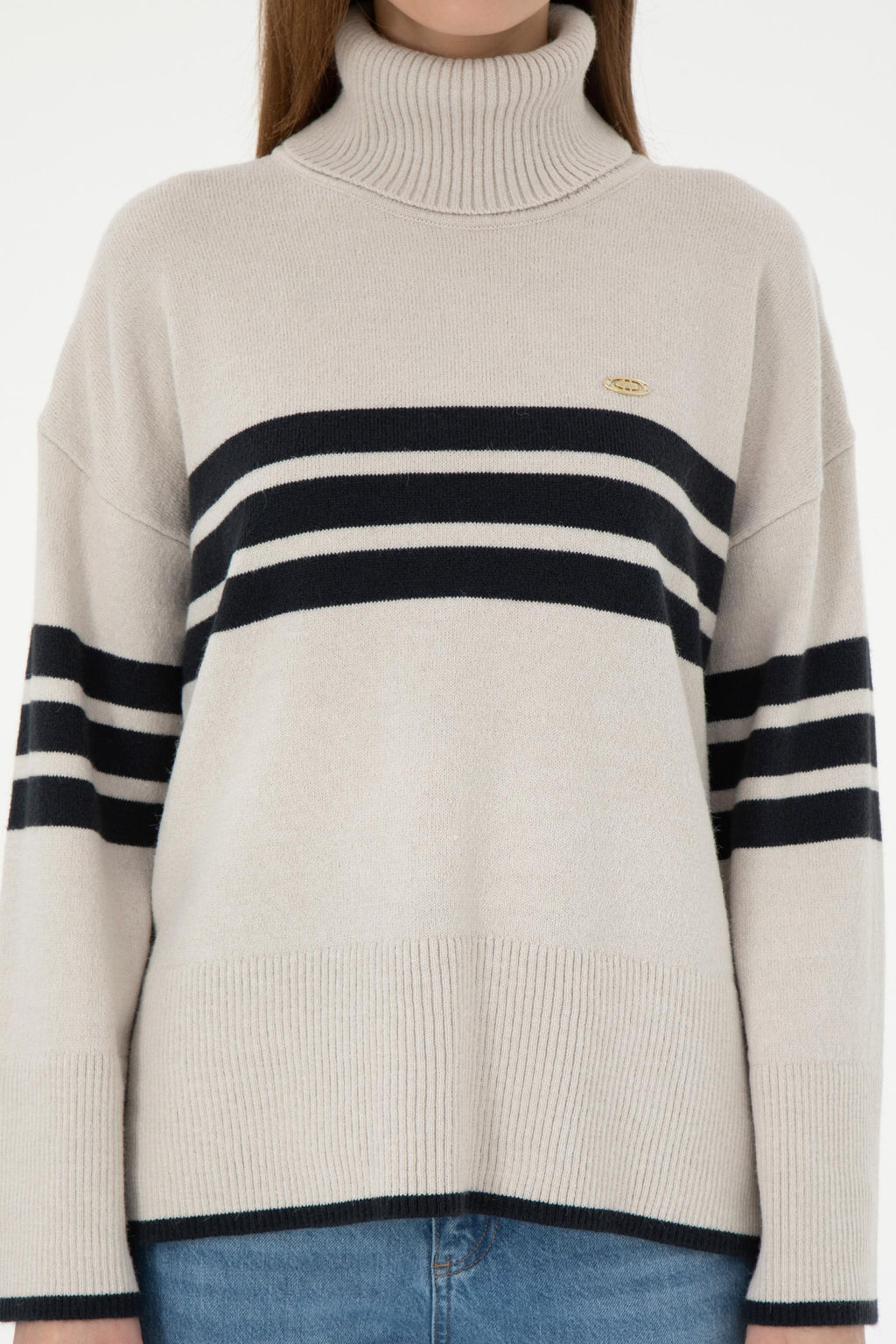 Женская водолазка с каменным воротником Неожиданная скидка в корзине - U.s. polo assn фото 6